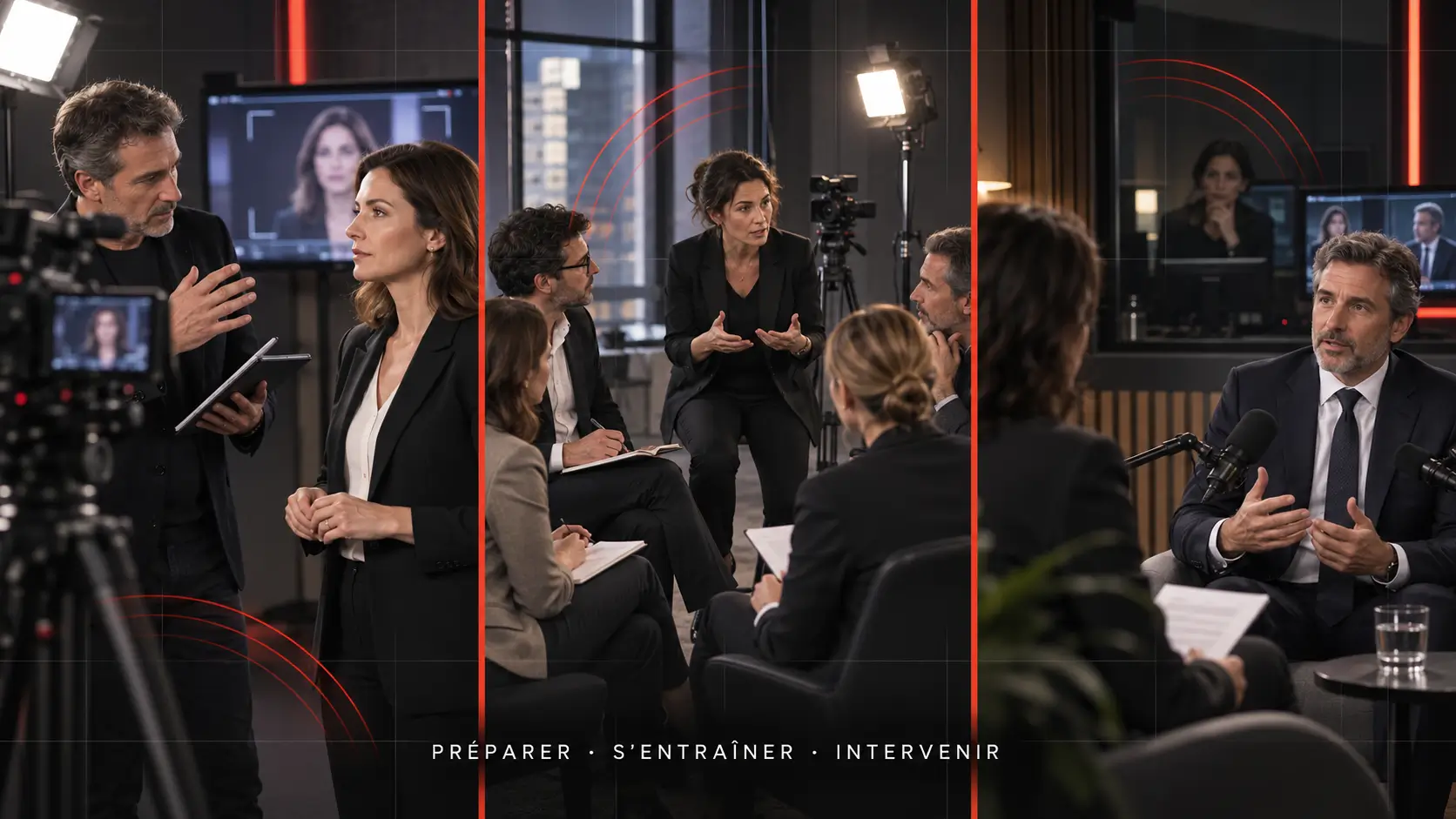 Journaliste réalisant une interview avec une professionnelle