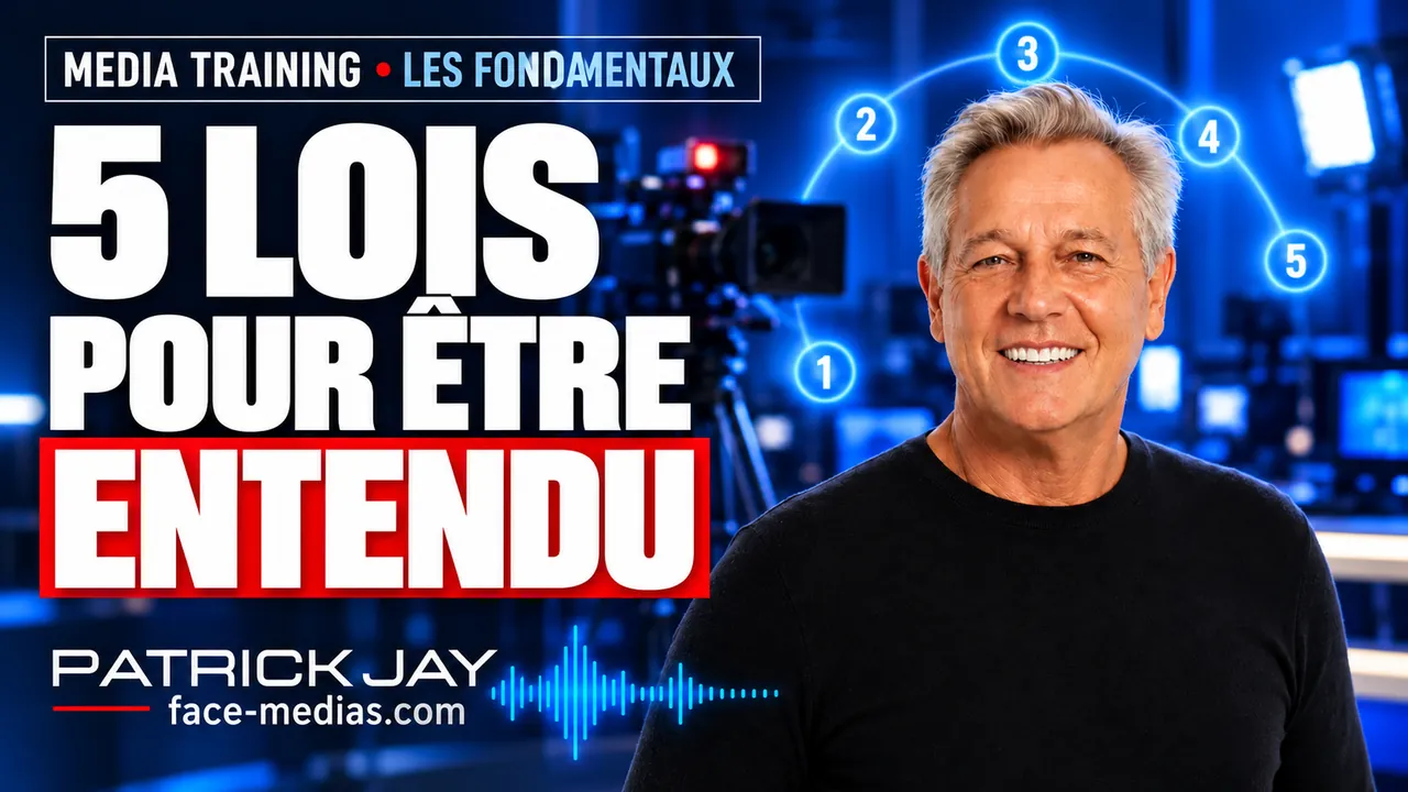 Miniature de la vidéo « 5 lois pour être entendu » — media training avec Patrick JAY